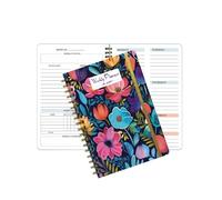 Coil Notebook A5 Planner Efficiency Weekly Schedule Book Straps Notebook(Style 9)