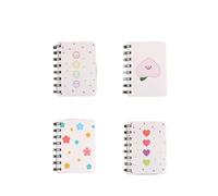 Coil Notebook A7 Book Notebooks Flip Coil Portable Notepad(Brown)