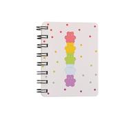 Coil Notebook A7 Book Notebooks Flip Coil Portable Notepad(WHITE)