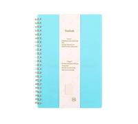 Coil Notebook Twin Coil Binding Notebook Lined Paper Note Book(Blue)