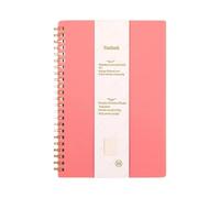 Coil Notebook Twin Coil Binding Notebook Lined Paper Note Book(Red)