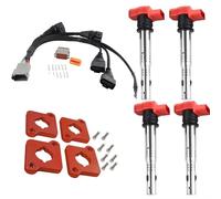 Coil Pack Compatible With A4 B5 1.8T 1997-2001 1.8T To 2.0T FSI R8 Ignition Coil Conversion Harness Kit CoilPacks Kit(RED KIT)