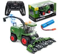 COIL RC Tractor, Farm Tractor, Combine Harvester Truck, Farm Toy, Steam Effect, Remote Controlled, Scale, 1:24, Frequency: 2.4 GHz, Sound, Light, Green