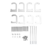 Coil Relocation Brackets Remote Mount Kit, Replacement for LS Swap Truck LQ4 LQ9, Compatible with D585 Coils OEM 551562, Aluminum Mirror Finish Bracket Set for V8 Engine (Silver)