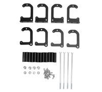Coil Relocation Brackets Remote Mount, LS Swap Replacement for LQ4 LQ9 Truck, Aluminum Bracket Kit with Hardware for D585 Coils, Fits Frame Rails Firewall Headers (Black)