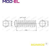 COIL SPRING SP3847 FOR MERCEDES-BENZ C-CLASS/T-Model M 274.910M 271.910 1.6L