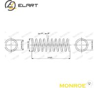 COIL SPRING SP3847 FOR MERCEDES-BENZ C-CLASS/T-Model M 274.910M 271.910 1.6L