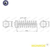 COIL SPRING SP3847 FOR MERCEDES-BENZ C-CLASS/T-Model M 274.910M 271.910 1.6L