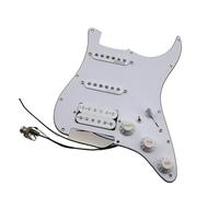 Coil SSH Pickup 1 Set Alnico5 7-Way Type Fully Loaded Pickguard AlNiCo Pickup Single Coil Electric Guitar Loaded Pickguard(White guard plate)