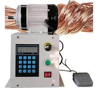 Coil Winder Machine, Digital Control Wire Winding with Adjustable Speed 0-500 RPM, Coil Counting and Display Screen, Includes Foot Switch for Easy Operation