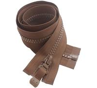 Coil Zippers,Invisible Zips,Open-Ended Zip Fasteners,Coil Zippers,Invisible Zips,Zipper, Sports Wear Invisible 6# Zippers(Brown,68cm)