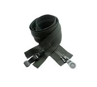 Coil Zippers,Invisible Zips,Zipper, 6# Double Opening Large Zipper Long Down Jacket Zippers for Sewing Double Head Two(Green,74cm)