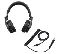 Coiled 2.5mm to 3.5mm Audio Cable, Replacement Headphone Wire for Pioneer DJ HDJCUE1 HDJCUE1BT HDJX5 HDJX7 HDJS7, Retractable Spring Cord Cable with 6.35mm Plug, 4ft to 6.6ft