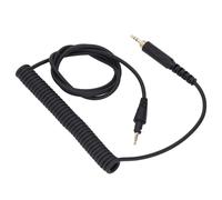 Coiled Audio Cable with 3.5mm Plug and 6.3mm Adapter, Replacement Spring Sound Cable OFC Copper Core for DJ Headphones, Locking Connector Extension Cord for Pioneer HDJ-CUE1/HDJ-X5 Series