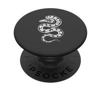 Coiled Ball Python Minimalist Serpent Anthracite PopSockets Adhesive PopGrip