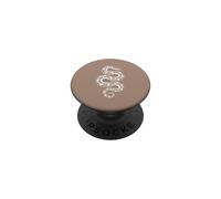 Coiled Ball Python Minimalist Serpent Brown PopSockets Adhesive PopGrip