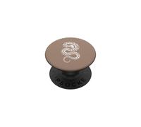Coiled Ball Python Minimalist Serpent Brown PopSockets Adhesive PopGrip