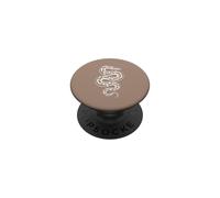 Coiled Ball Python Minimalist Serpent Brown PopSockets Adhesive PopGrip