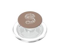 Coiled Ball Python Minimalist Serpent Brown PopSockets PopGrip for MagSafe