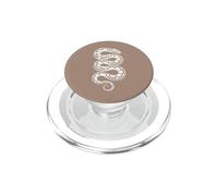 Coiled Ball Python Minimalist Serpent Brown PopSockets PopGrip for MagSafe