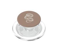 Coiled Ball Python Minimalist Serpent Brown PopSockets PopGrip for MagSafe