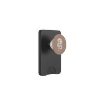 Coiled Ball Python Minimalist Serpent Brown PopSockets PopWallet for MagSafe