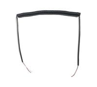 Coiled cable 20AWG 2 Core Spring Spiral Electrical Cable Extensible 0.5mm Square Black Telescopic Sheathed Wire Retractable Coil (Size : Undraw .5 meters, Color core .5mm2)(Undraw 2.5 meters)