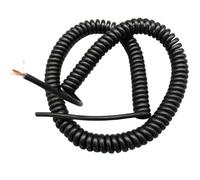 Coiled cable 9 Core Shielded Power Cord Spiral Power Cable 26AWG OD 5mm Elasticity Signal Wire Stretch 1 Meter to 12 Meters Retractable Coil(Stretch 8 Meters)