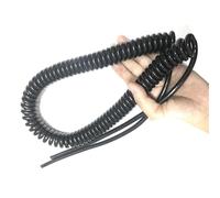 Coiled cable Spring Spiral Cable Electronic Handwheel Wire 12 Core 13 Encoder Machine Multi-core Shielded Retractable Coil (Size : Undraw 4.0meter, Color 13core 0.15mm)(13core 0.15mm,Undraw 4.0meter)
