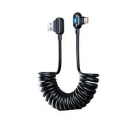 Coiled Car Charger Cable,Retractable Lighted Coiled,Lighted Type C Charger Cable | for Trailer RV Truck Sedan Pickup Men Women Husband Son Daughter Family Friends