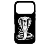 Coiled Cobra Venomous Snake King Serpent Black and White Case for iPhone 17 Pro