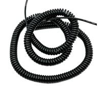 Coiled Curly Mains Flex Multicored Cable Coiled Spiral 9 Core Spring Cable Stretch 5 meters 16ft Multiple AWG Sizes(14AWG)