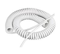 Coiled Curly Mains Flex Multicored Cable Spiral 2 Cores