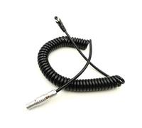 Coiled DC 5.5x2.5mm to FGG 0B 2pin male Barrel Adapter Cable For Tera~ek Bond Bolt Pro 1000/3000ft AR~I AL~XA Camera(Straight Plug Cable)