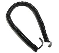 Coiled Extension Cord, Stretchable electrical wire 10 Core Extensible Wire Spring Spiral Cable 0.3mm Square OD 10mm Shielded Stretch 1 Meter 5 Meters Retractable Coil(Stretch 5 meters)