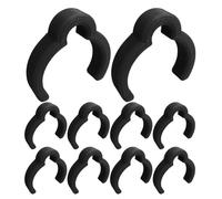 Coiled Hose Clips, Quick Release Tube, Dust Extractor Holder, Flexible Pipe Support, Woodworking Sander Clamp, Automotive Radiator Hook, Garden Irrigation, 10 Piece Workshop Gear 4.3x4cm