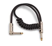 Coiled Jack Right Angled Instrument Cable 1m