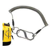 Coiled Lanyard, Tool Lanyard - Retractable Fishing Rod Attachment | Anti-Lost Lanyard Fishing Rope for Mountaineering, Fishing, Boating, Hiking, Camping