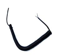 Coiled Mains Flex Curly Spring Cord 2 Core 22AWG 1-10M