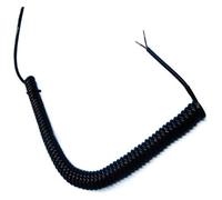 Coiled mains Flex Curly Spring Cord, 2 Core 22AWG Cable Stretch 1 Meter to 10 Meters Telescopic Wire Retractable Coil(Stretch 3 meter)