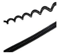 Coiled mains Flex Curly Spring Cord, 8 Core 0.2mm2 Spiral Spring Extensible Wire Network Wire Stretch 1 Meter 2 Meter 3 Meter Spiral(Stretch 3 meter)