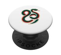 Coiled Serpent Tribal Style Reptile Illustration PopSockets Adhesive PopGrip