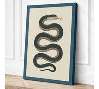Coiled Serpent Vintage Canvas Wall Art Print 30x20 Inch (76 x 51 cm)