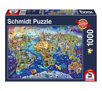 Schmidt | Discover the World (1000pc) | Puzzle | Ages 12+ | 1 Players
