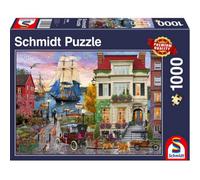 Coiled Spring Ship In The Harbour (1000 Pieces) - Brand New And Sealed