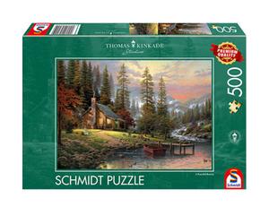 Coiled Spring Thomas Kinkade: A Peaceful Retreat (500 Pieces) - Brand New And Sealed