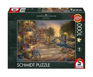 Coiled Spring Thomas Kinkade: Amsterdam Cafe (1000Pc) - Brand New And Sealed