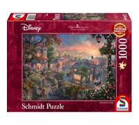 Coiled Spring Thomas Kinkade: Disney - Lady And The Tramp (1000Pc) - Brand New And Sealed