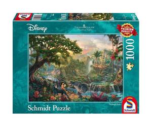 Coiled Spring Thomas Kinkade: Disney - The Jungle Book (1000Pc) - Brand New And Sealed