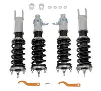 Coilover 24 Way Adjustable Damper Shock Absorber Gray Compatible With Civic EK EJ 1996 2000